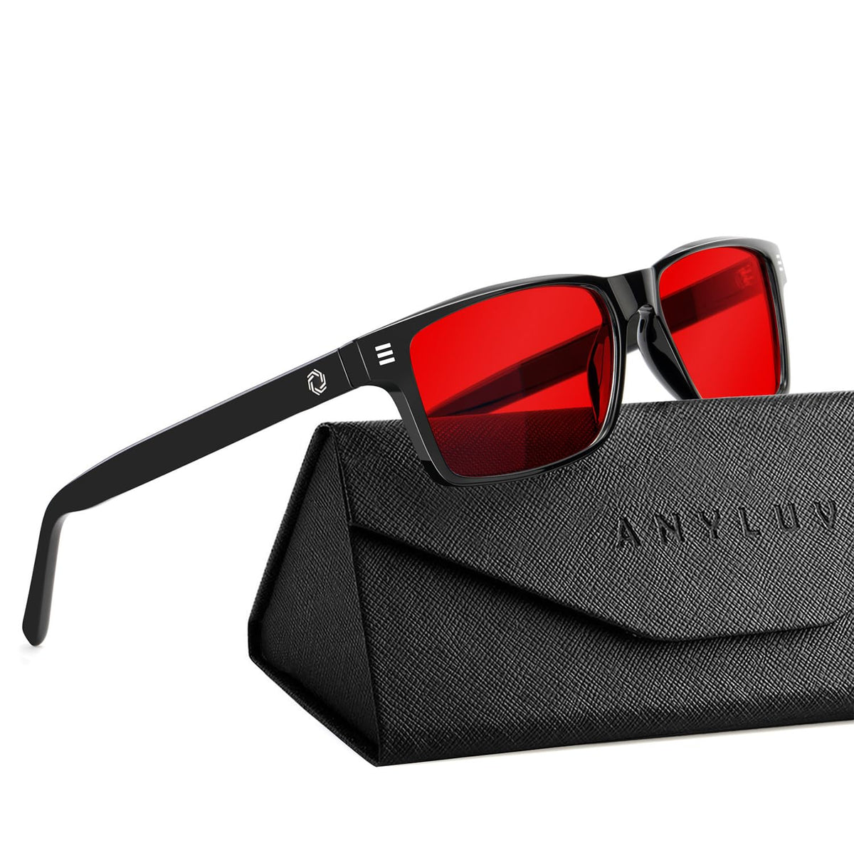 ANYLUV Blue Light Glasses for Sleep, 99.9% Blue Green Light Blocking with Red Lens, Blue Light Glasses