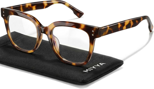 miyya Blue Light Glasses for Women - Oversized UV & Blue Light Blocker Chunky Frames, Stylish Eyewear Access