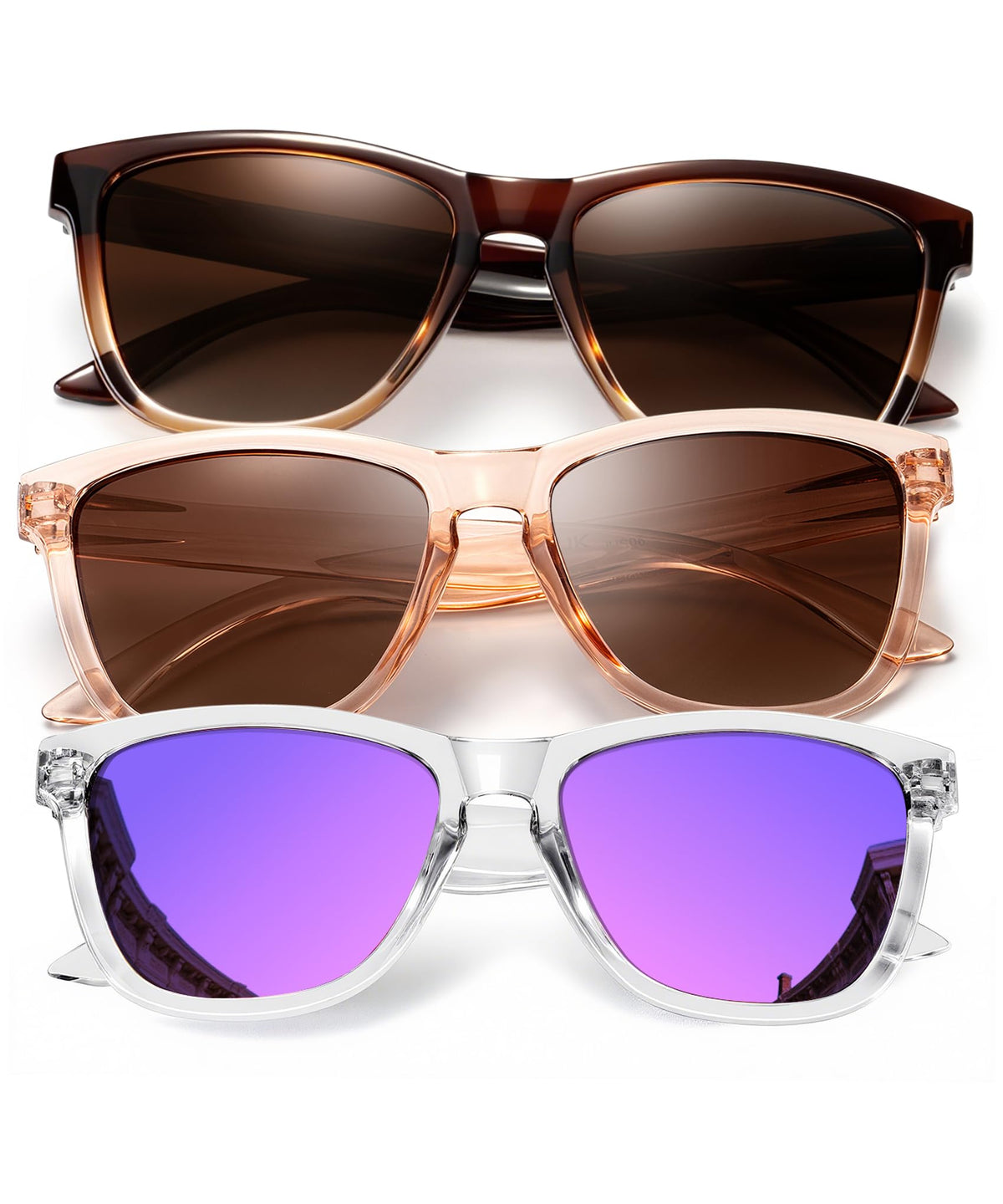 KALIYADI Womens-Sunglasses Polarized Sunglasses-Womens Trendy: Retro Sun Glasses with UV Protection for Travel Driving