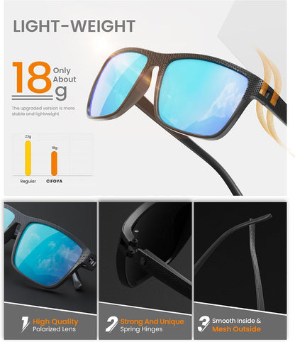Sunglasses-Men Polarized Mens Sunglasses: Classic Women Sun Glasses UV Protection for Fishing Driving Golf