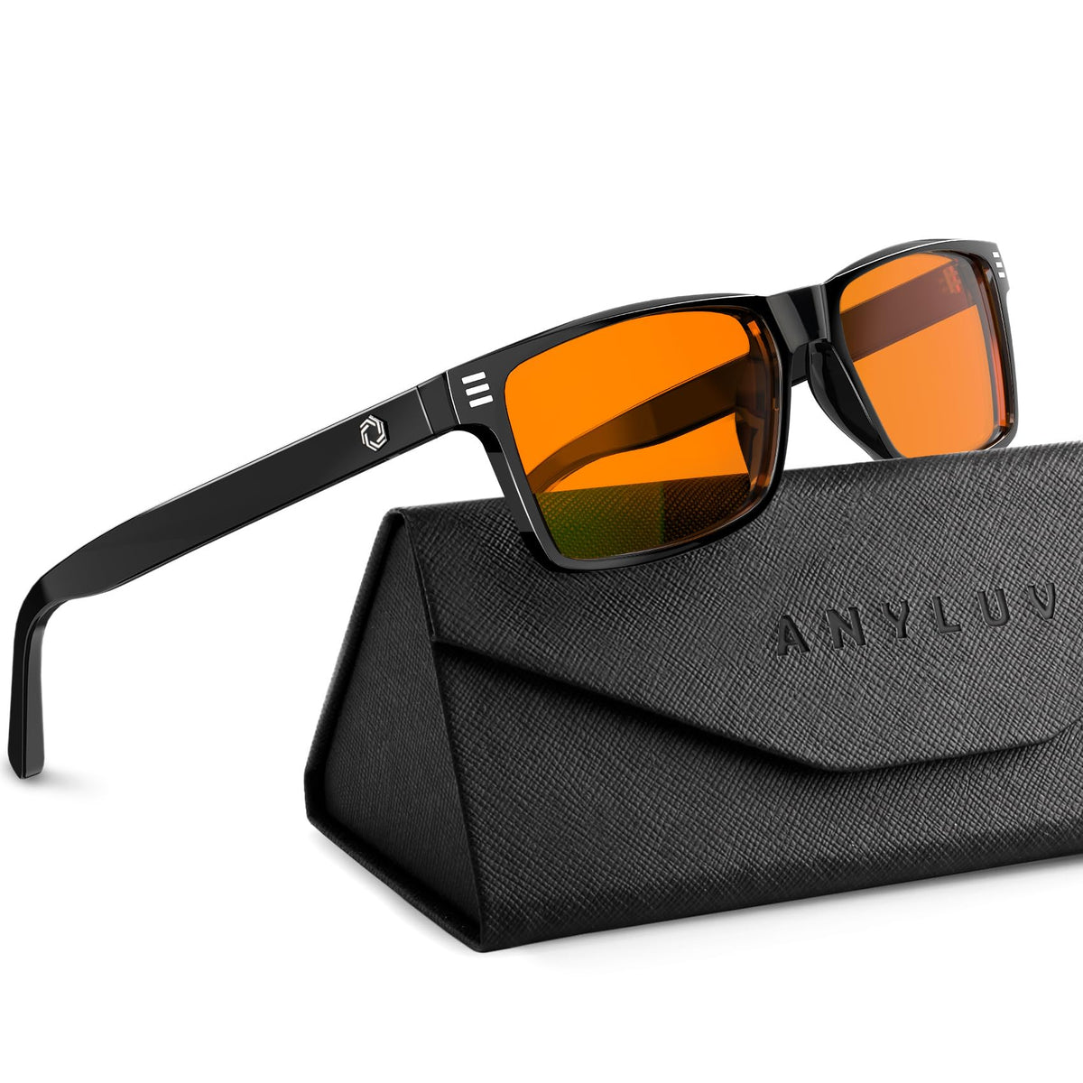 ANYLUV Blue Light Glasses for Sleep, 99.9% Blue Green Light Blocking with Red Lens, Blue Light Glasses