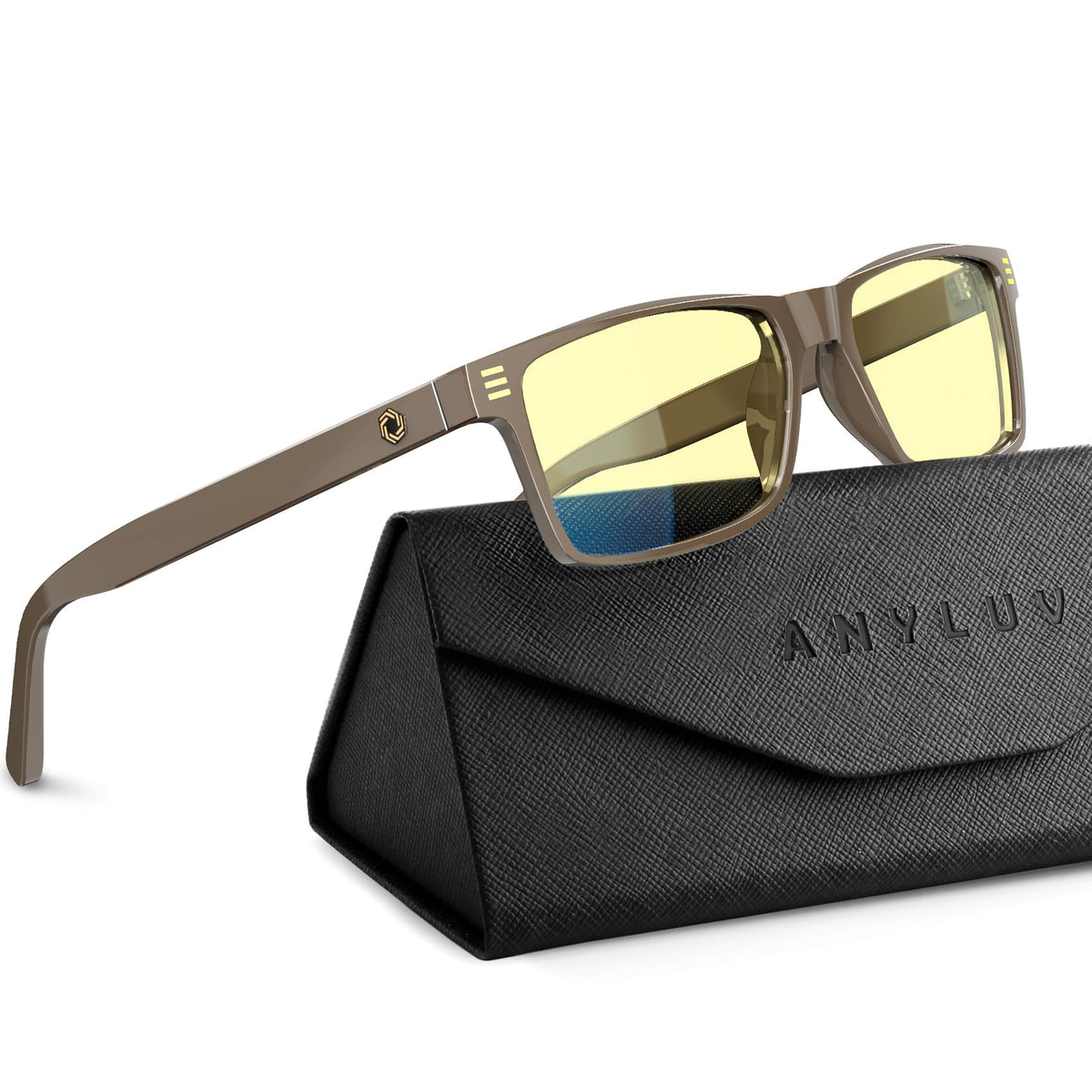 ANYLUV Blue Light Glasses for Sleep, 99.9% Blue Green Light Blocking with Red Lens, Blue Light Glasses