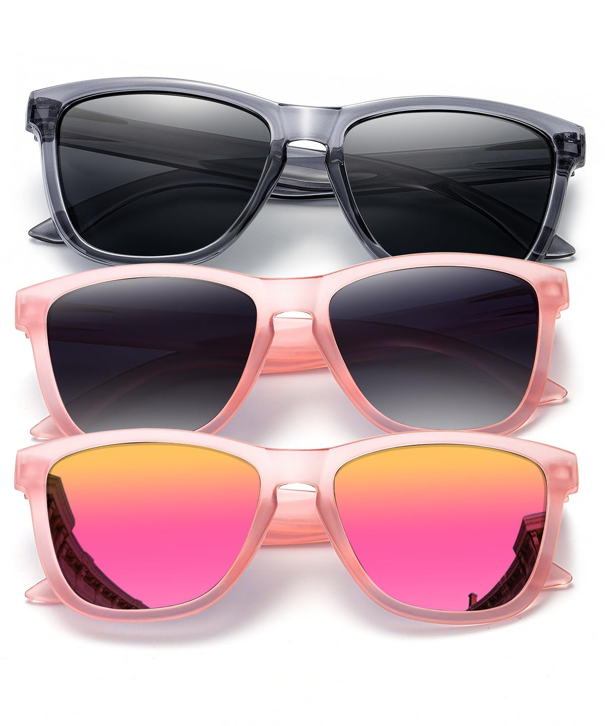 KALIYADI Womens-Sunglasses Polarized Sunglasses-Womens Trendy: Retro Sun Glasses with UV Protection for Travel Driving