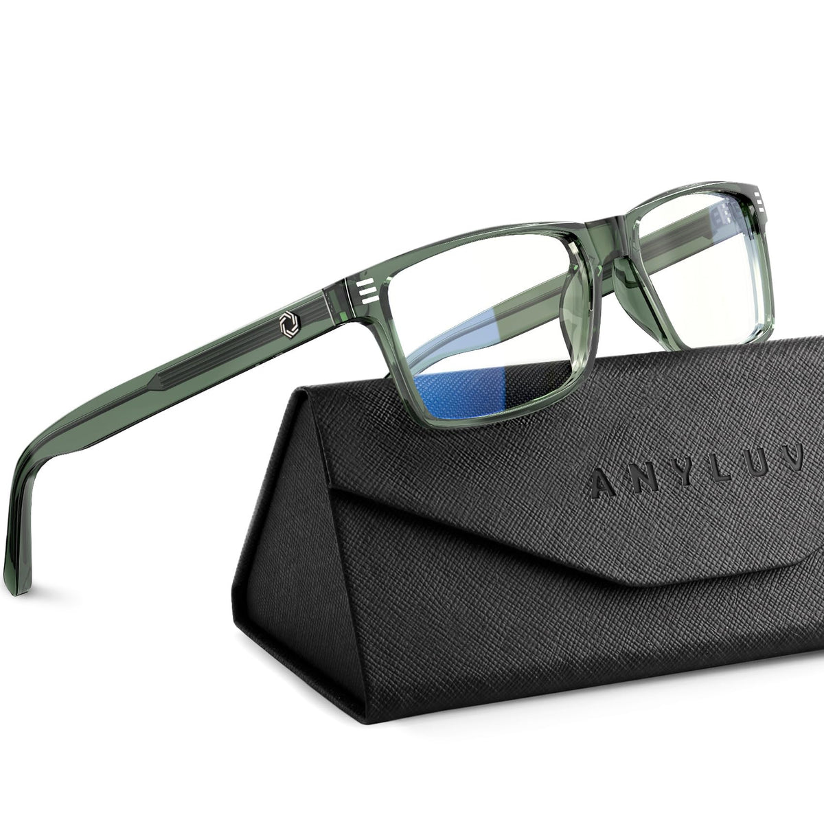 ANYLUV Blue Light Glasses for Sleep, 99.9% Blue Green Light Blocking with Red Lens, Blue Light Glasses