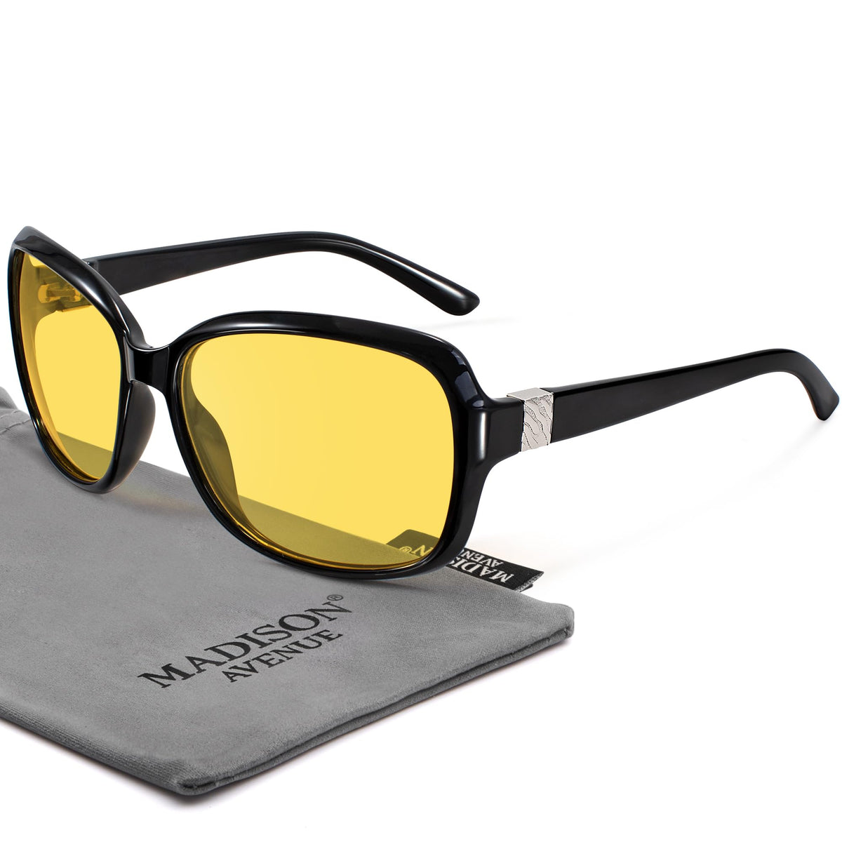 Madison Avenue 2 Pack Classic Vintage Sunglasses for Women, Fashion Sun Glasses with UV400 Protection