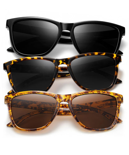 KALIYADI Womens-Sunglasses Polarized Sunglasses-Womens Trendy: Retro Sun Glasses with UV Protection for Travel Driving