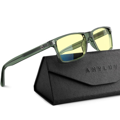 ANYLUV Blue Light Glasses for Sleep, 99.9% Blue Green Light Blocking with Red Lens, Blue Light Glasses