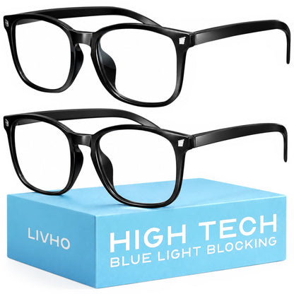 livho High Tech Blue Light Blocking Gaming Glasses - Red Lenses