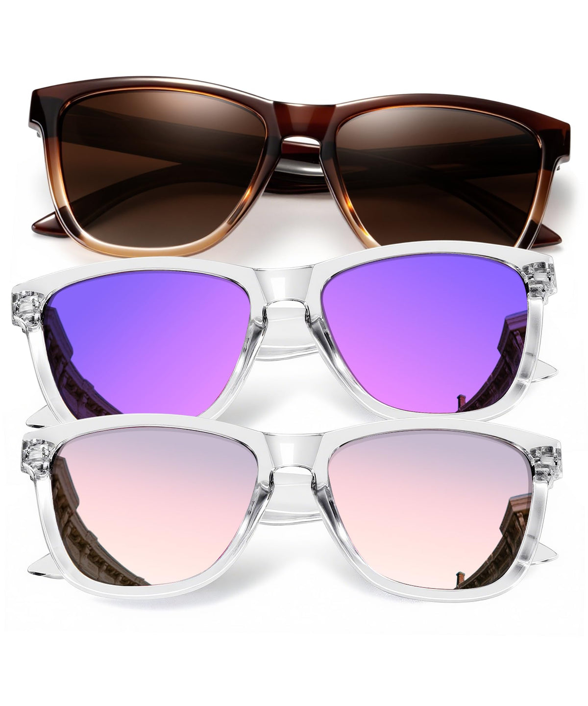 KALIYADI Womens-Sunglasses Polarized Sunglasses-Womens Trendy: Retro Sun Glasses with UV Protection for Travel Driving