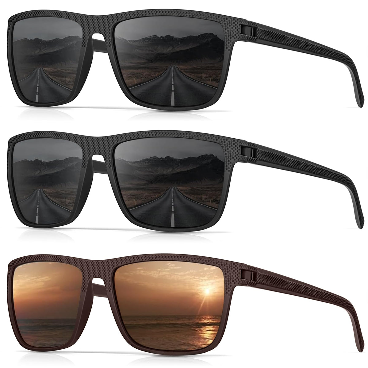 Sunglasses-Men Polarized Mens Sunglasses: Classic Women Sun Glasses UV Protection for Fishing Driving Golf