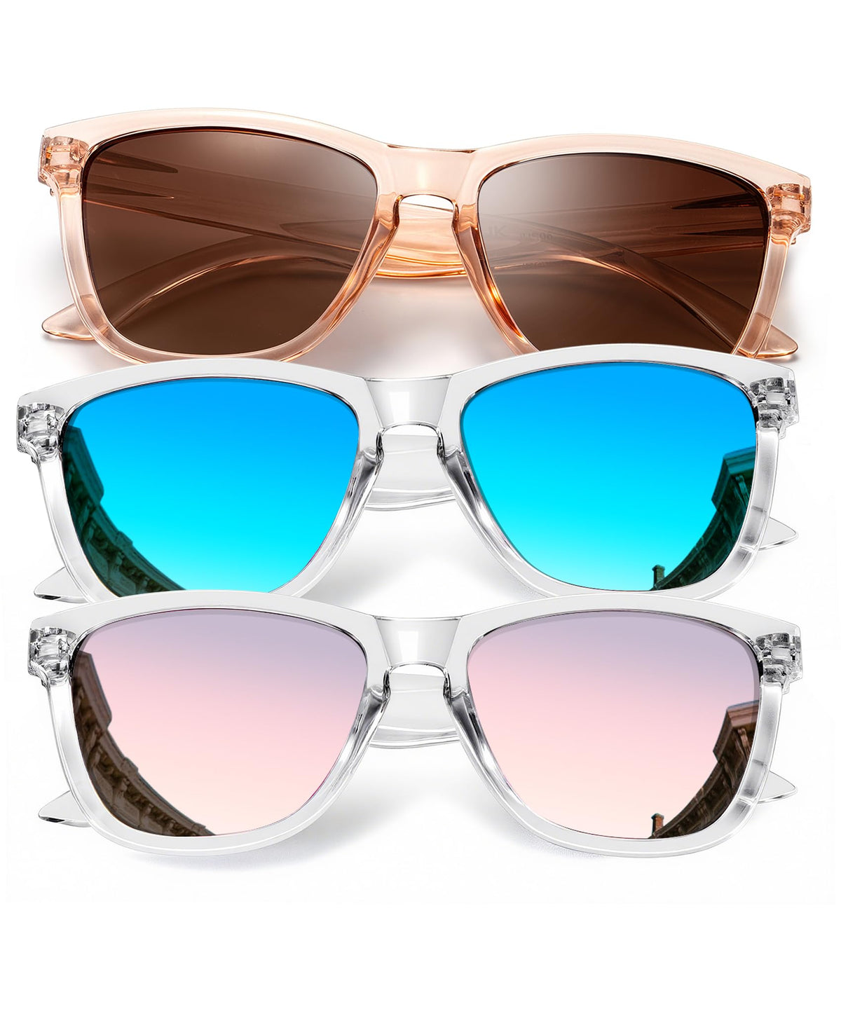 KALIYADI Womens-Sunglasses Polarized Sunglasses-Womens Trendy: Retro Sun Glasses with UV Protection for Travel Driving