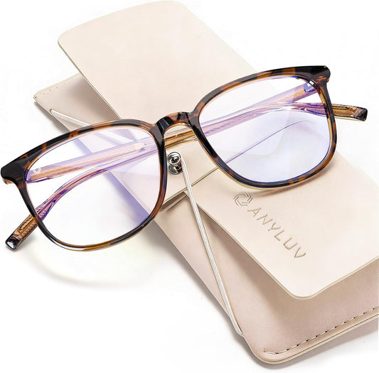 ANYLUV Blue Light Glasses for Woman Men, Womens Blue Light Blocking Glasses Computer Glasses Anti Eyestrain