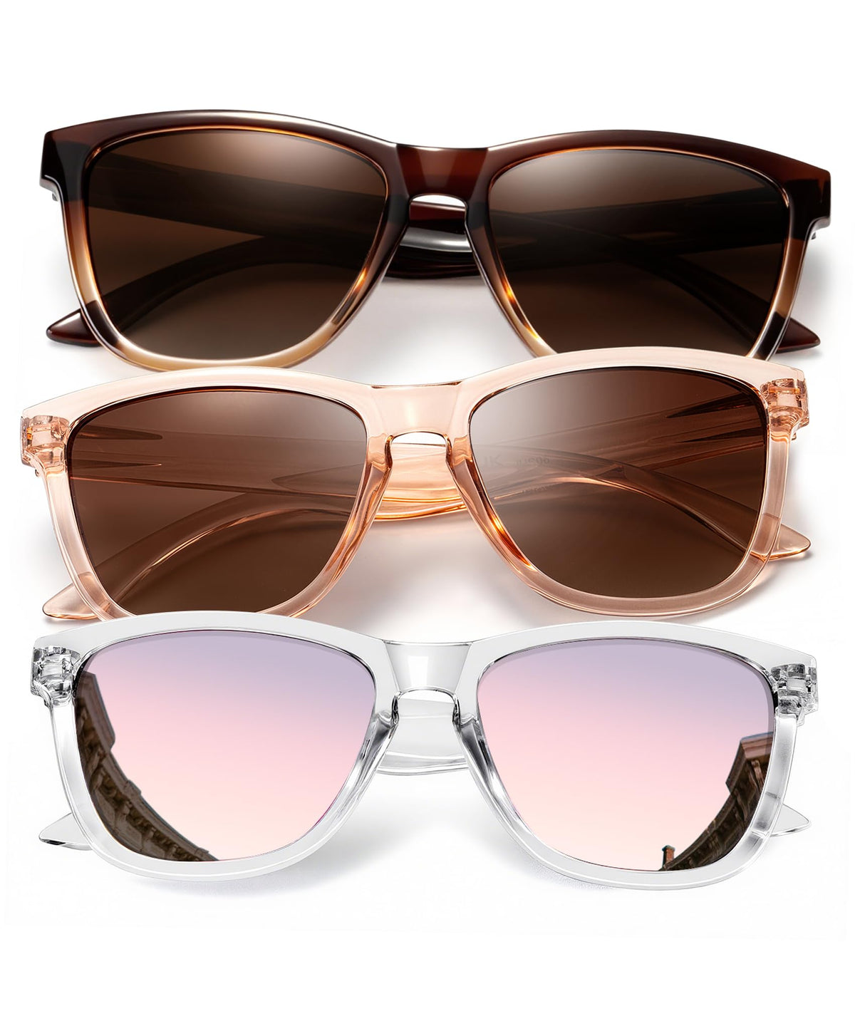 KALIYADI Womens-Sunglasses Polarized Sunglasses-Womens Trendy: Retro Sun Glasses with UV Protection for Travel Driving