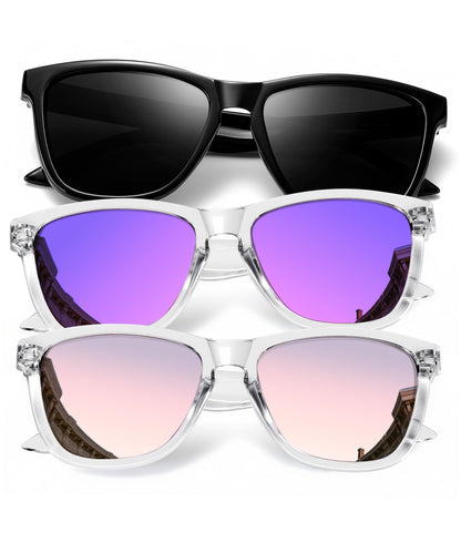 KALIYADI Womens-Sunglasses Polarized Sunglasses-Womens Trendy: Retro Sun Glasses with UV Protection for Travel Driving