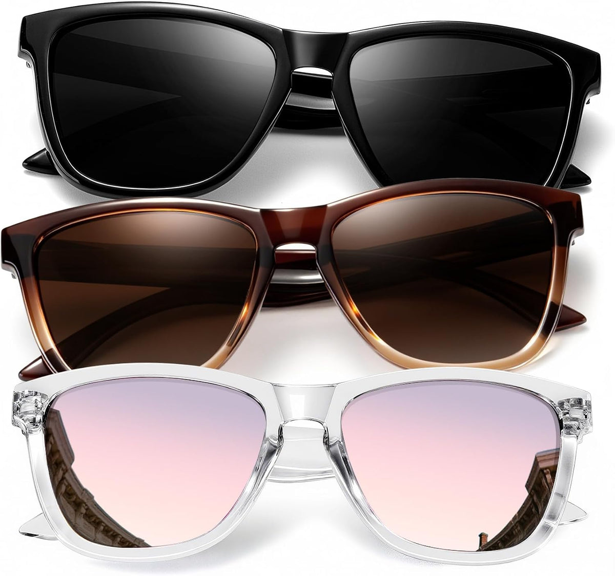 KALIYADI Womens-Sunglasses Polarized Sunglasses-Womens Trendy: Retro Sun Glasses with UV Protection for Travel Driving