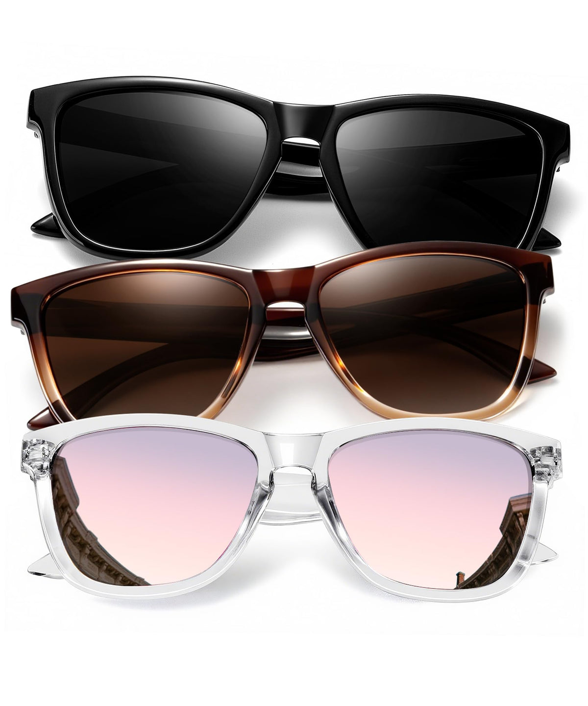 KALIYADI Womens-Sunglasses Polarized Sunglasses-Womens Trendy: Retro Sun Glasses with UV Protection for Travel Driving