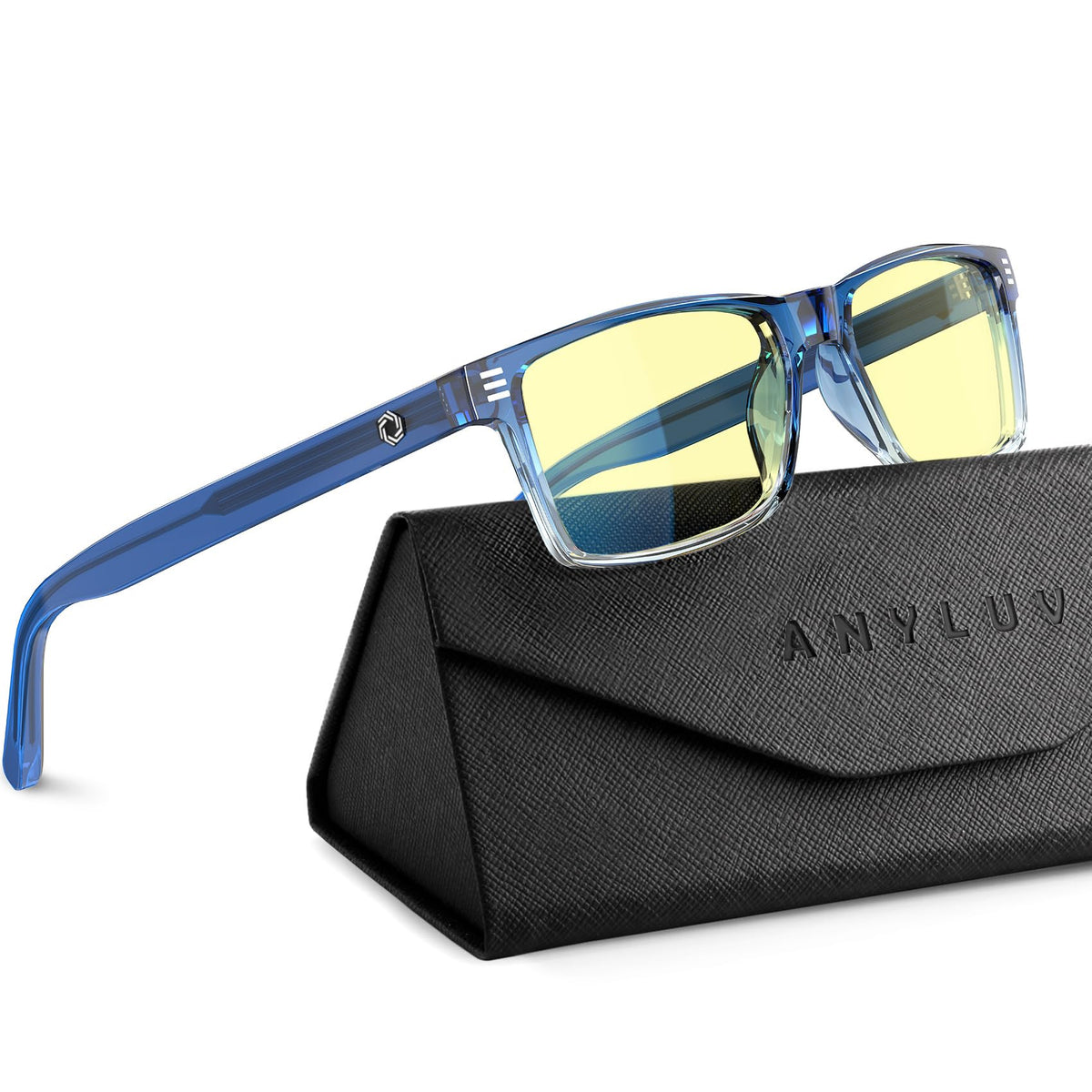 ANYLUV Blue Light Glasses for Sleep, 99.9% Blue Green Light Blocking with Red Lens, Blue Light Glasses