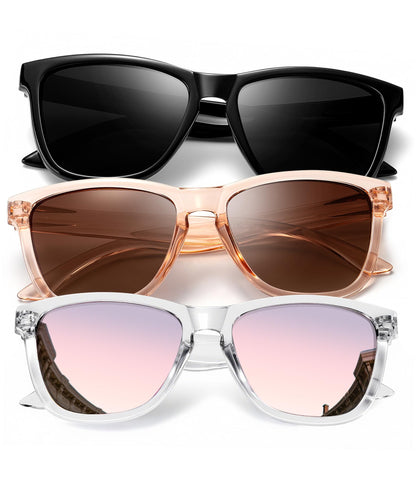 KALIYADI Womens-Sunglasses Polarized Sunglasses-Womens Trendy: Retro Sun Glasses with UV Protection for Travel Driving