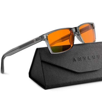 ANYLUV Blue Light Glasses for Sleep, 99.9% Blue Green Light Blocking with Red Lens, Blue Light Glasses