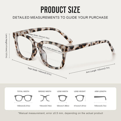 Blue Light Blocking Glasses for Women Men,Oversize Fashion Squre Anti Eyestrain Glasses for Computer Gaming/TV