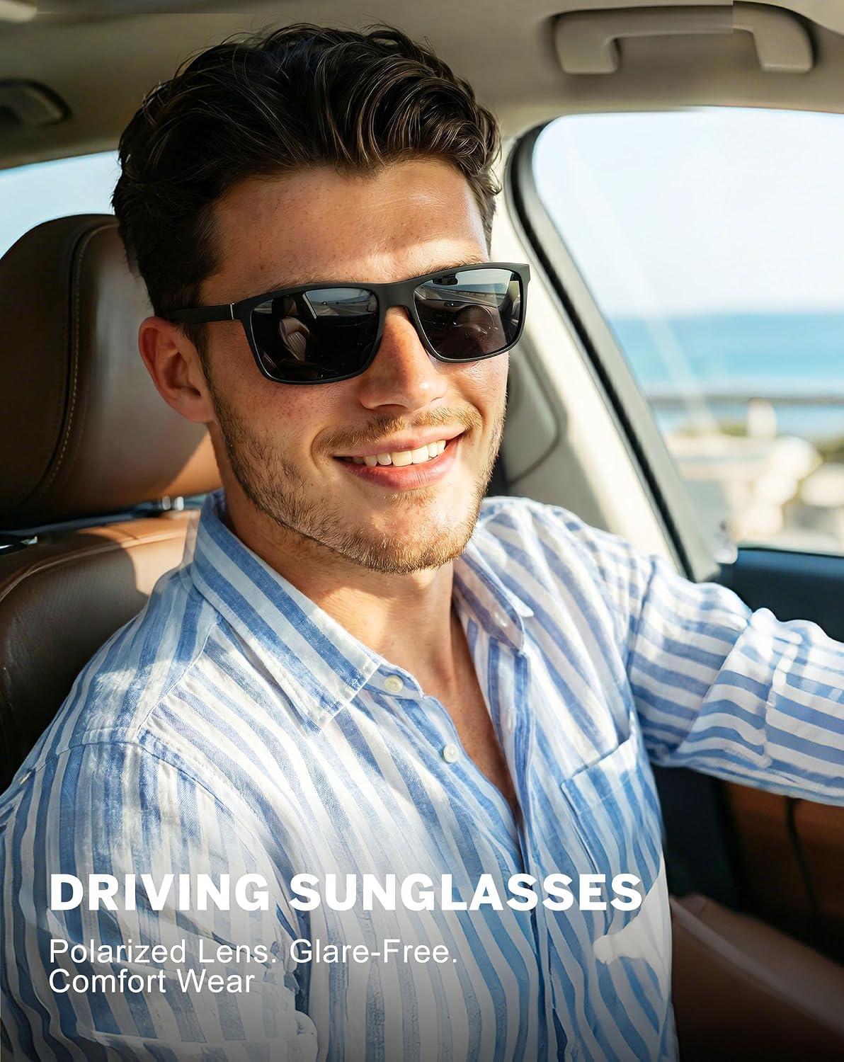 KALIYADI Polarized Sunglasses for Men and Women, Mens Sun Glasses with UV Protection for Driving Fishing Golf (3 Packs)