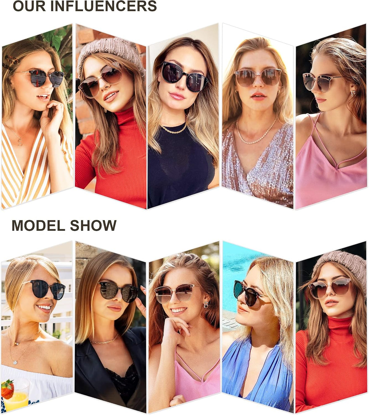 SOJOS Classic Trendy Round Sunglasses Womens Mens UV400 Vacation Sunnies SJ2068